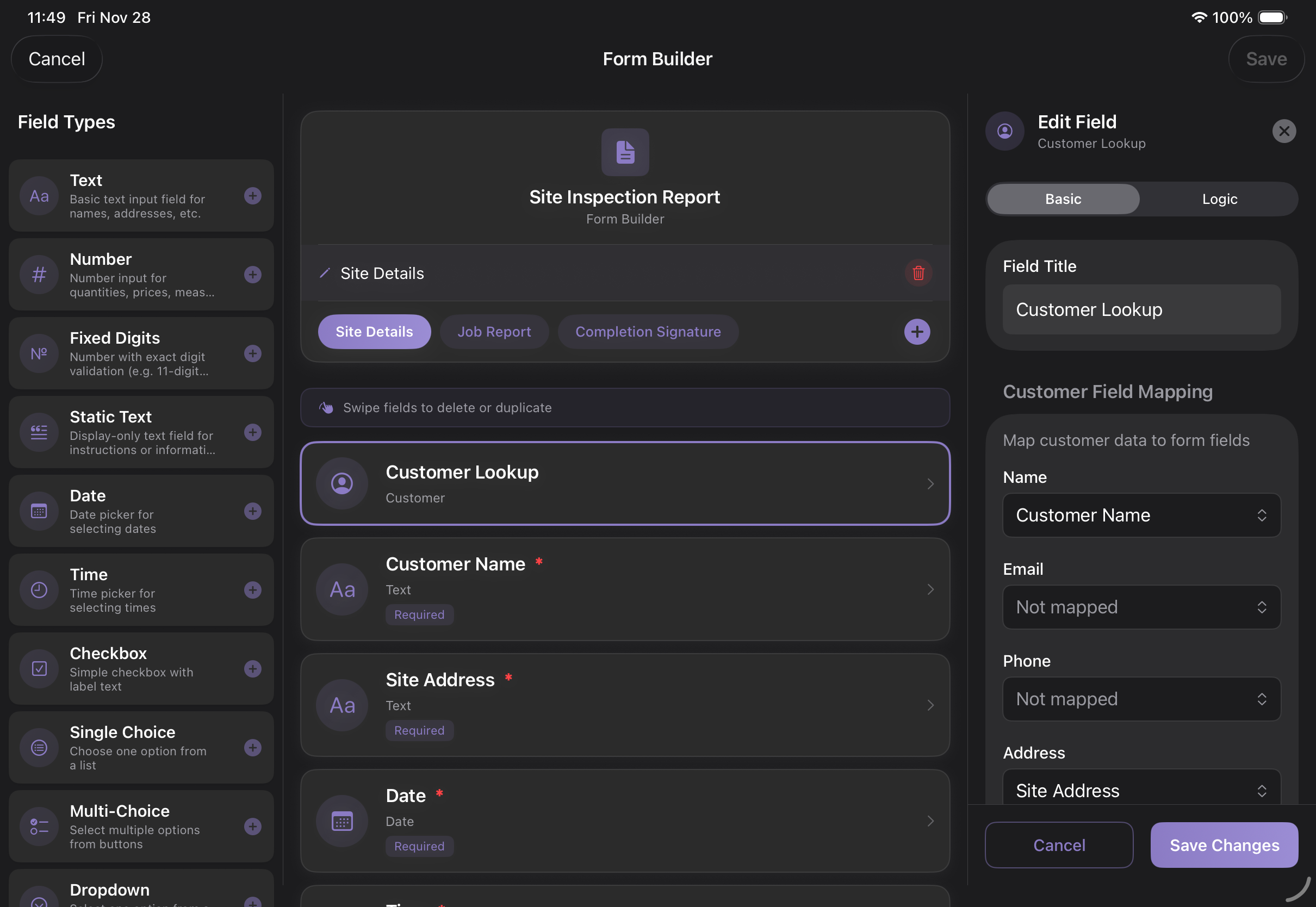 SwiftSheet Dark Mode